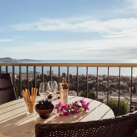 Exceptionnel 4 Pieces Vue Panoramique Baie Des Anges Proche *